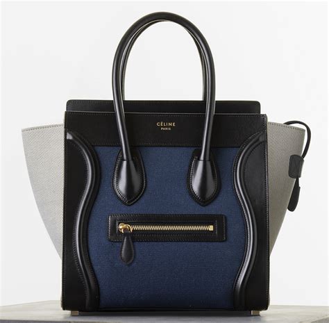 celine tricolor micro luggage bag|celine luggage tote size.